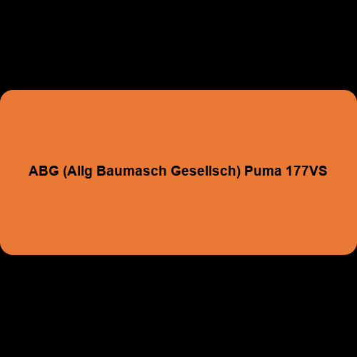 ABG (Allg Baumasch Gesellsch) Puma 177VS